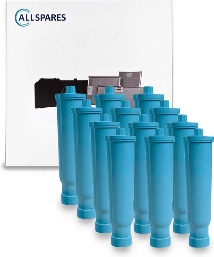 AllSpares Waterfilter (12 St.) geschikt voor o.a. JURA IMPRESSA Ena koffiemachines Vervangingsfilter voor JURA Blue