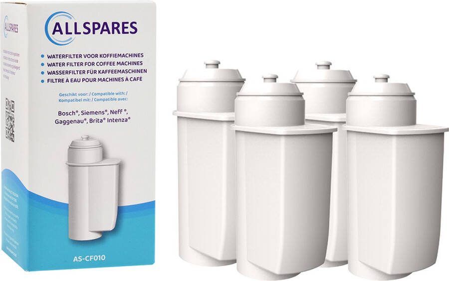 AllSpares waterfilter (4x) voor o.a. Siemens EQ-series koffiemachines vervangingsfilter voor BRITA Intenza - Foto 2