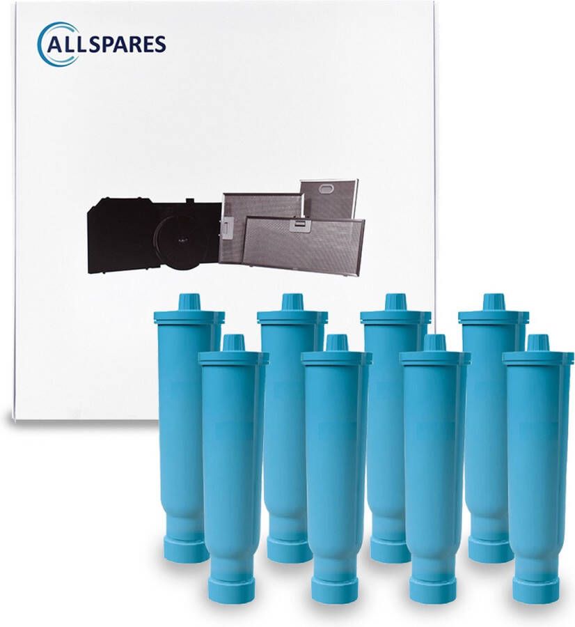 AllSpares Waterfilter (8 St.) geschikt voor o.a. JURA IMPRESSA Ena koffiemachines Vervangingsfilter voor JURA Blue