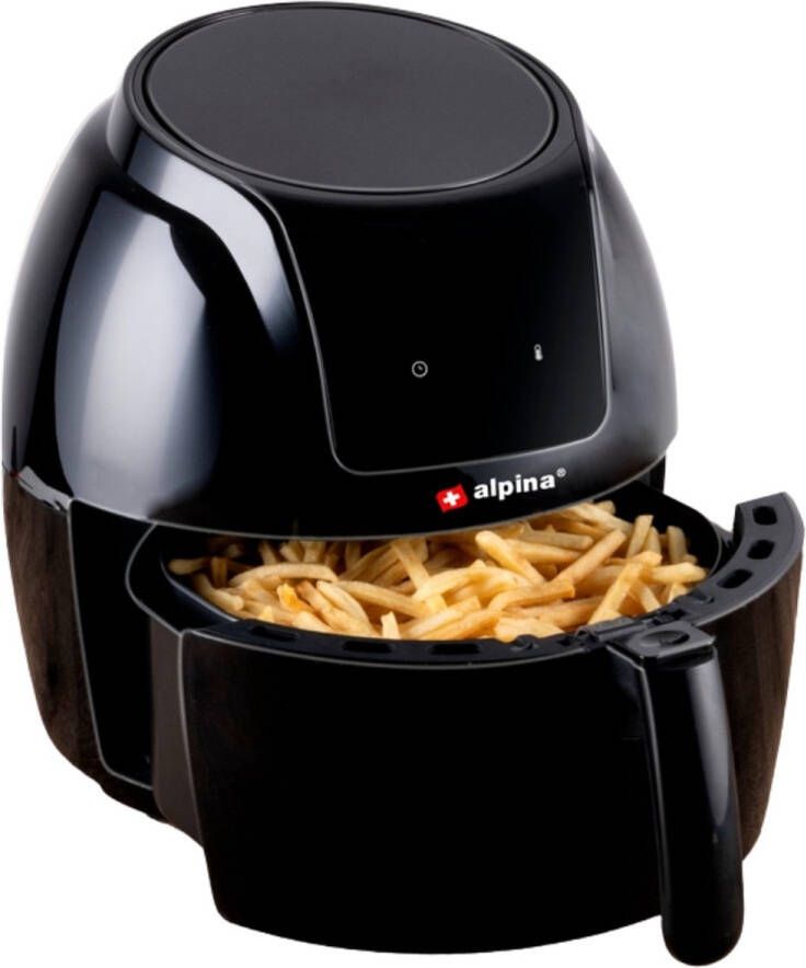 Alpina Airfryer met Digitaal Touchscreen Heteluchtfriteuse 5 Liter Heteluchtoven Multifunctionele Keuken apparaten voor Friet Groente Brood Muffins 7-8 Personen
