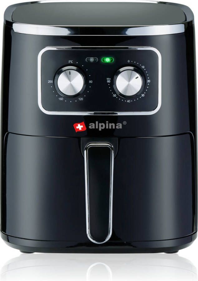 Alpina Airfryer Heteluchtfriteuse 4.5L 80 tot 200 °C Timer tot 60 Min 1400W - Foto 1