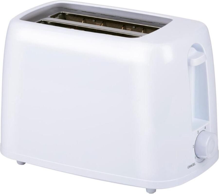 Alpina Broodrooster 650W Toaster met 6 Bruiningsniveaus Annuleerfunctie
