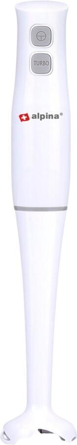 Alpina Staafmixer 400W Handmixer met Turbofunctie en Afneembare Staaf Mixer voor Soep Smoothies en Babyvoeding Roestvrijstalen Messen Wit - Foto 3
