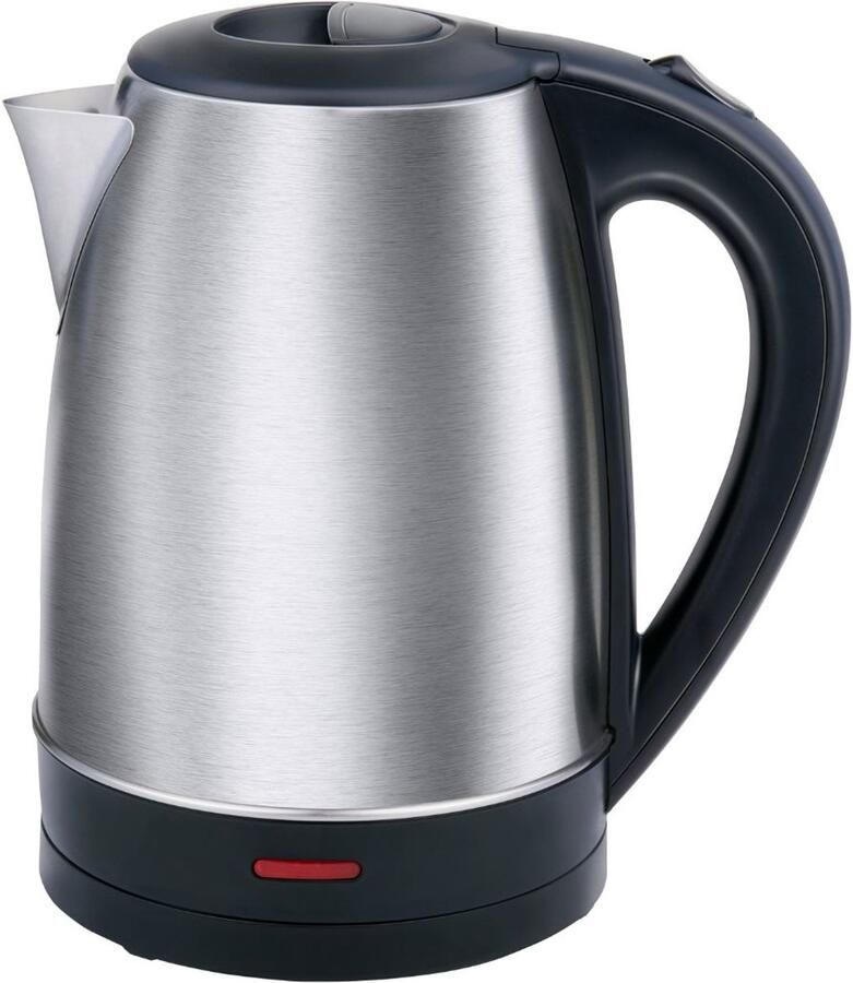 Alpina Waterkoker RVS 1 7 Liter Inhoud Snel Water Koken met Draadloze Basis Indicatielampje en Automatische Uitschakeling Vermogen 1300-1540 Watt Kleur Zilver