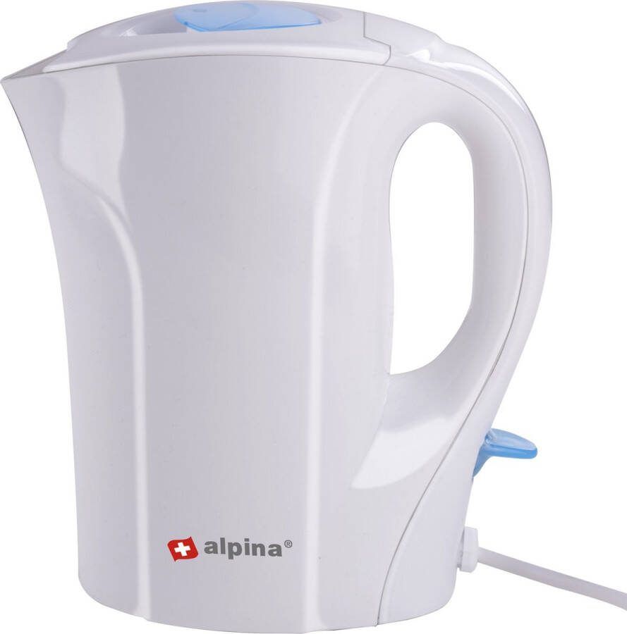 Alpina Waterkoker 1 Liter 800-1000 Watt Vast Snoer Droogkook- en Oververhittingbeveiliging Wit