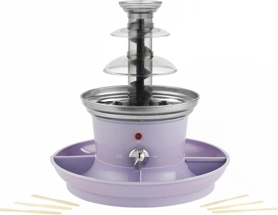 Quvo Chocoladefontein Fonteinset Fontein 500 ml Inclusief 100 Spiesjes