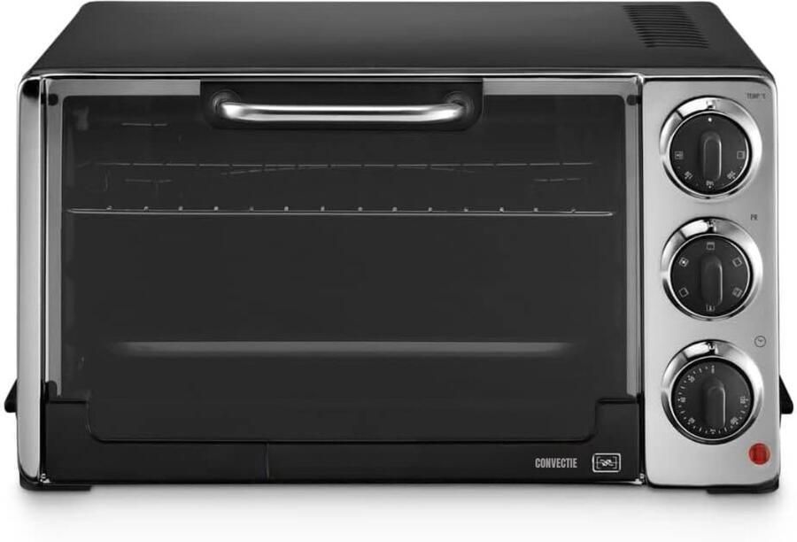 AMA Heteluchtoven Oven Elektrische Oven met 7 kookfuncties Zwart 49cm x 39cm x 27cm