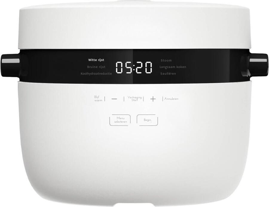 RVV Rijstkoker Stoompan Koker Wit ‎22cm x 29cm x 28cm