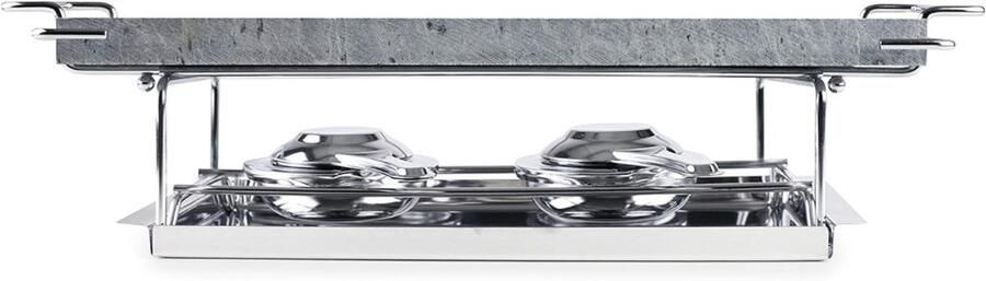 AMA Steengrill Lavasteen Grillplaat Zwart ‎37cm x 18cm x 12cm - Foto 3