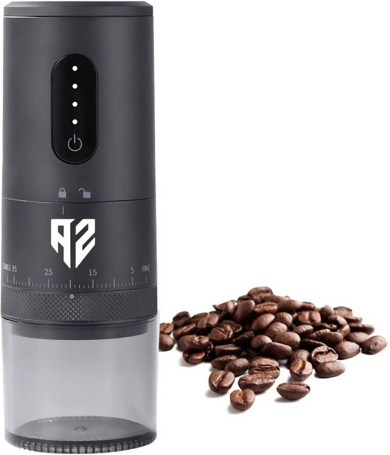 Amalafia Koffiemolen Koffiemaler Coffee Grinder Koffiemolen Elektrisch – Bonenmaler Conische Bonenmaler – Zwart – 40 standen