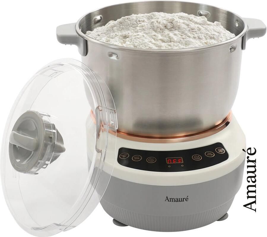 Amauré Deeg kneedmachine 5L Mixer met Gisting Functie Deegmachine Keukenmachines Keukenmixer Keuken machine -25-38 ° C Wit - Foto 3