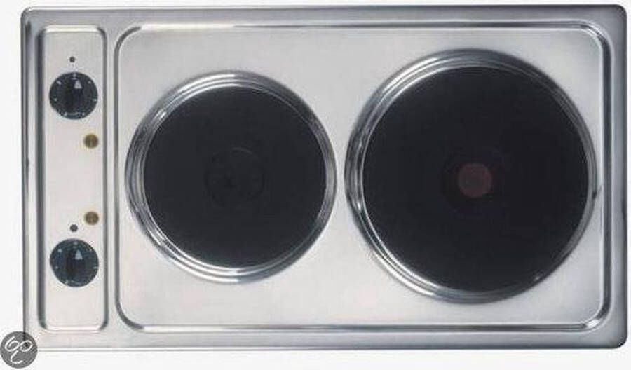 Amica 27824 kookplaat Zwart Roestvrijstaal Ingebouwd 30 cm 2 zone(s)