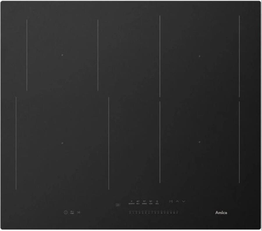 Amica PIC6541PHTSUN Serie Inductiekookplaat 3.0 BL MATT Mat Zwart Modern Design