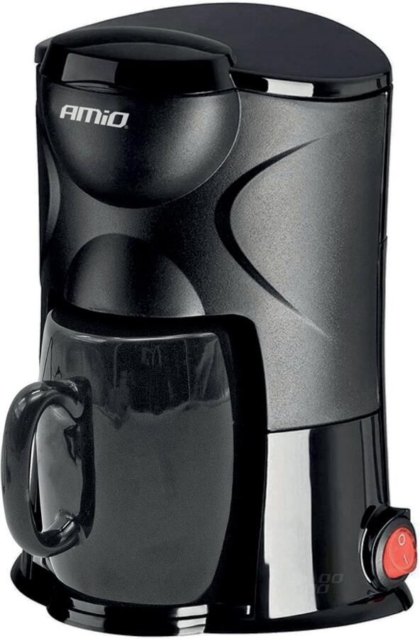 AMIO Koffiezetapparaat Auto Koffiezetter met Mok (24v 250w) Zwart met Autostekker Sigarettenaanstekerplug