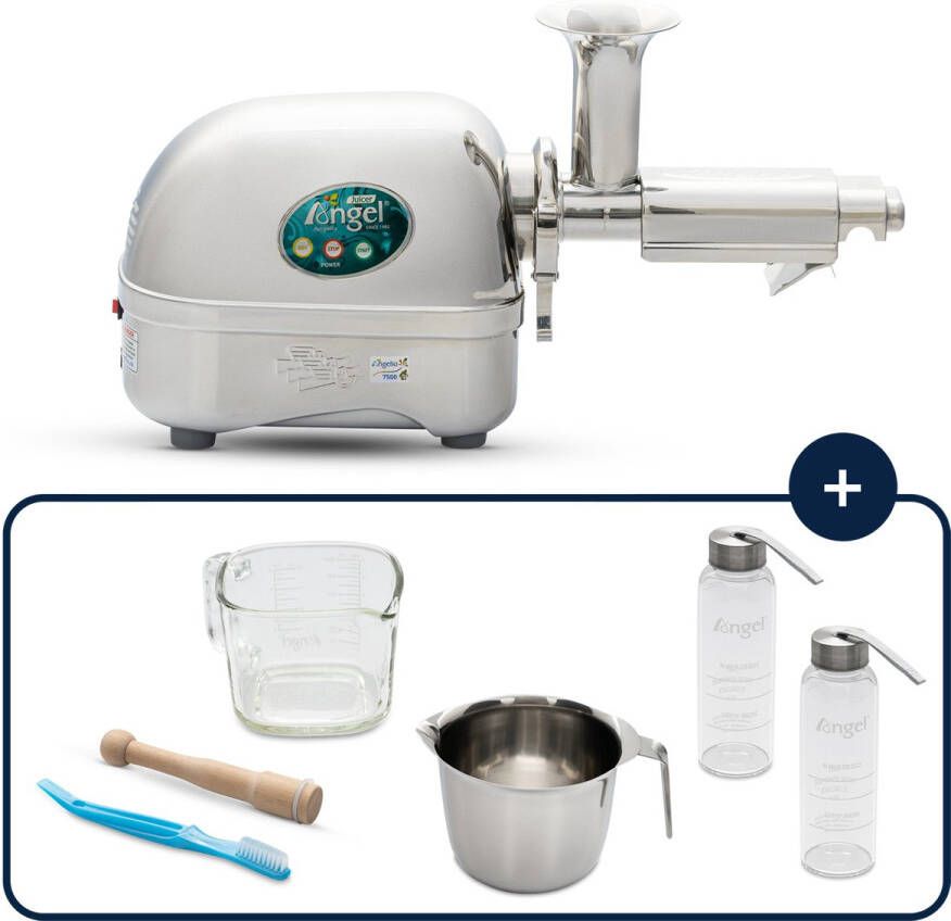 Angel Juicer AG-7500 Slowjuicer Juicer Horizontaal Groenten en fruit pers