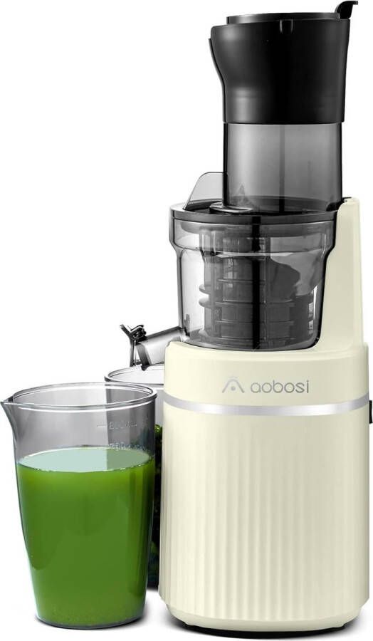 Aobosi Slow Juicer Sapcentrifuge voor hele groenten en fruit Brede opening van 80 mm Stille motor