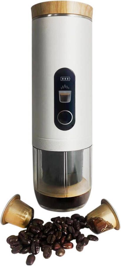 Aokada Draagbare Koffie Machine Draagbaar Koffie voor onderweg To Go Met Melkopschuimer Met Reiskoffer Espresso Cappucino Verwarmingselement Baby Veilig