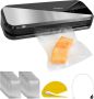 AoraKitchen Vacumeermachine Vacuummachines 6 Functies Incl. 20 Vacumeerzakken & Vacuum Slang - Thumbnail 2