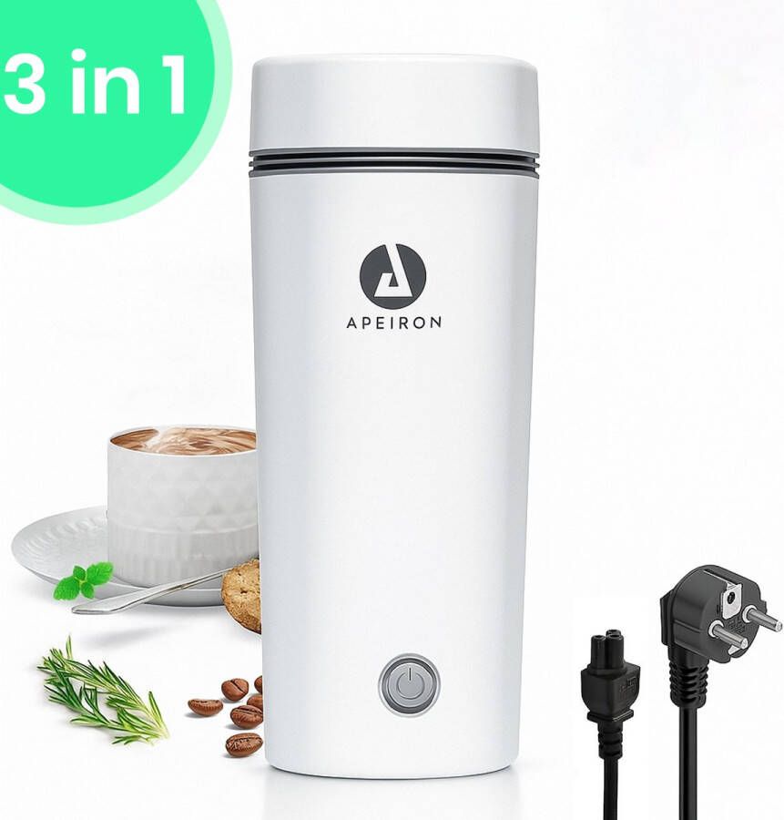 Apeiron Draagbare Waterkoker 350 ML Mini waterkoker Camping waterkoker Reis waterkoker Kleine Waterkoker Thermosfles Smart Waterkoker