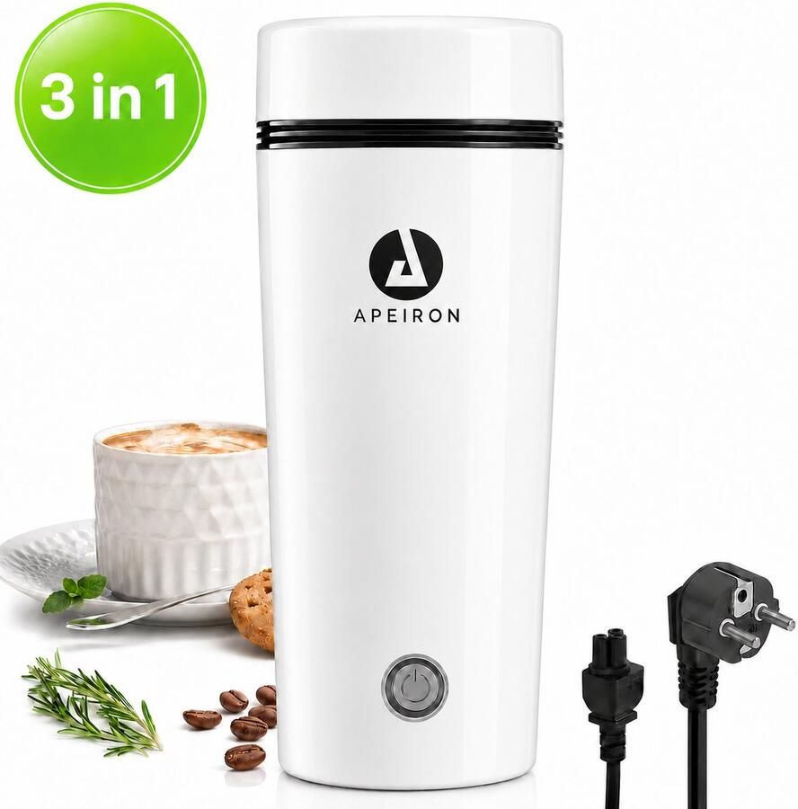 Apeiron Draagbare Waterkoker 350 ML Mini waterkoker Camping waterkoker Reis waterkoker Kleine Waterkoker Thermosfles Smart Waterkoker