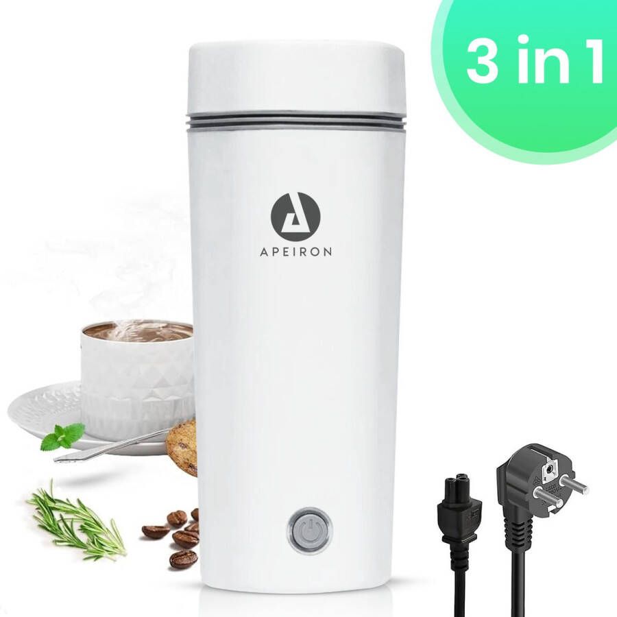 Apeiron Draagbare Waterkoker 350 ML Mini waterkoker Camping waterkoker Reis waterkoker Kleine Waterkoker Thermosfles Smart Waterkoker - Foto 2