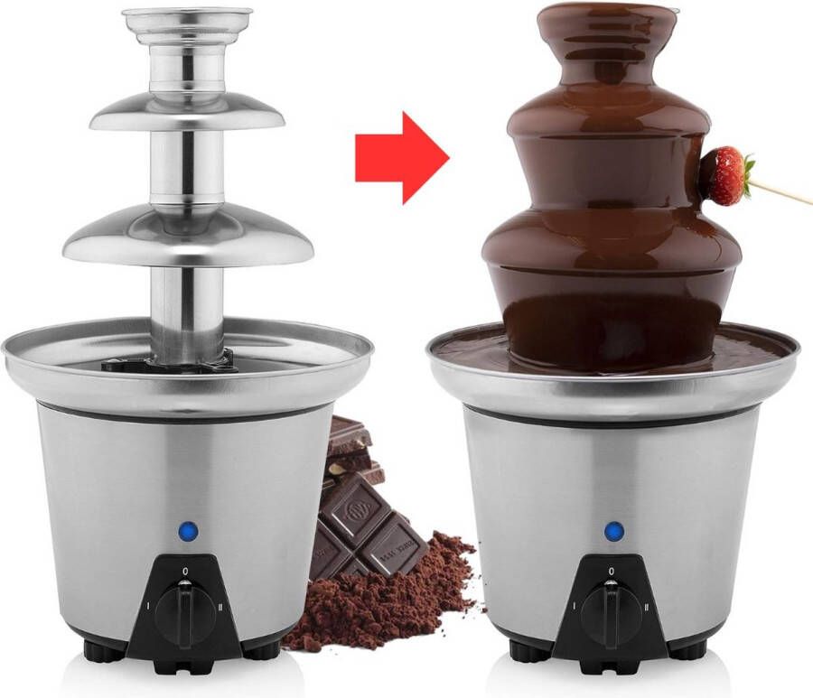 ApexArte Chocoladefontein Chocoladefondue Zilver