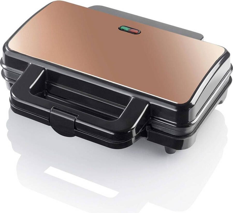 ApexArte Contactgrill Tosti Apparaat Tosti-ijzers Panini Grill Bruin