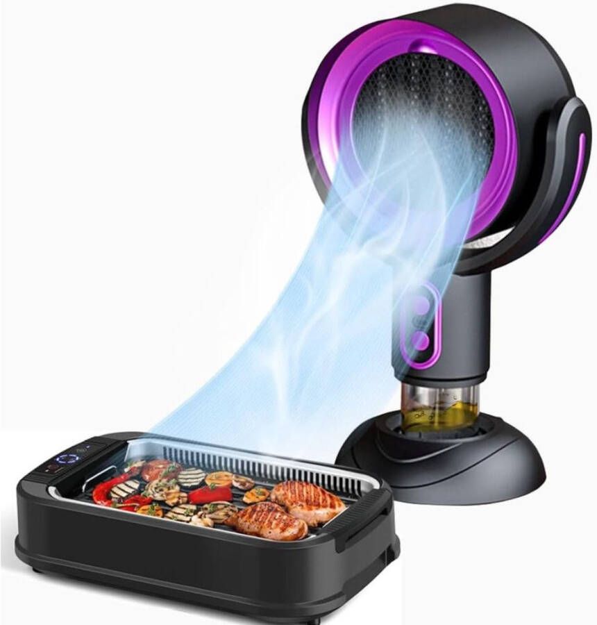 ApexArte Draagbare Afzuigkap Keuken Mini Luchtreiniger Extra Sterke Zuigkracht