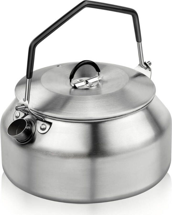 ApexArte Fluitketels Voor op Gas Waterkoker Heetwaterdispenser Camping Zilver