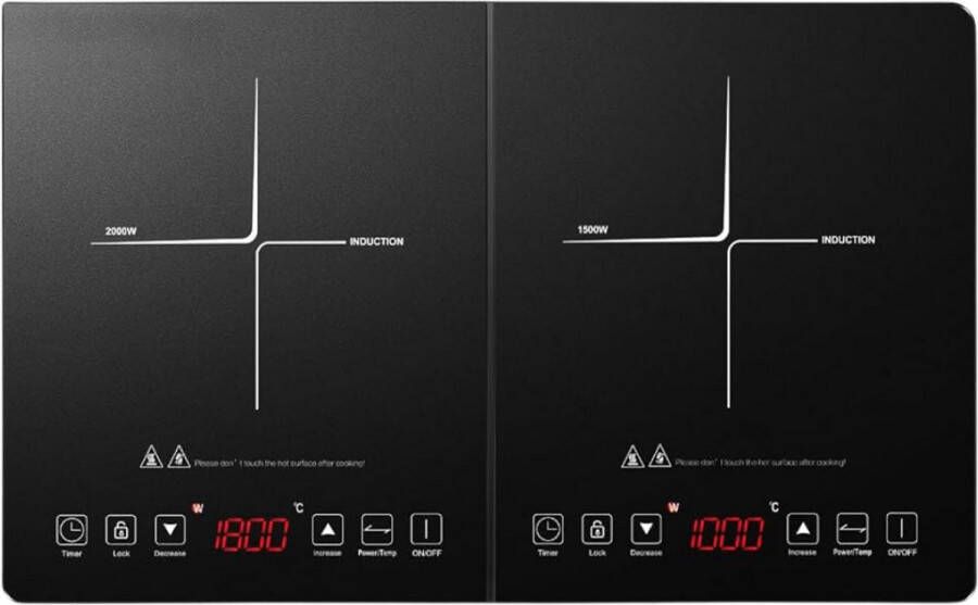 ApexArte Inductie Kookplaat Vrijstaand Elektrische Kookplaat 2 Pits Keramische