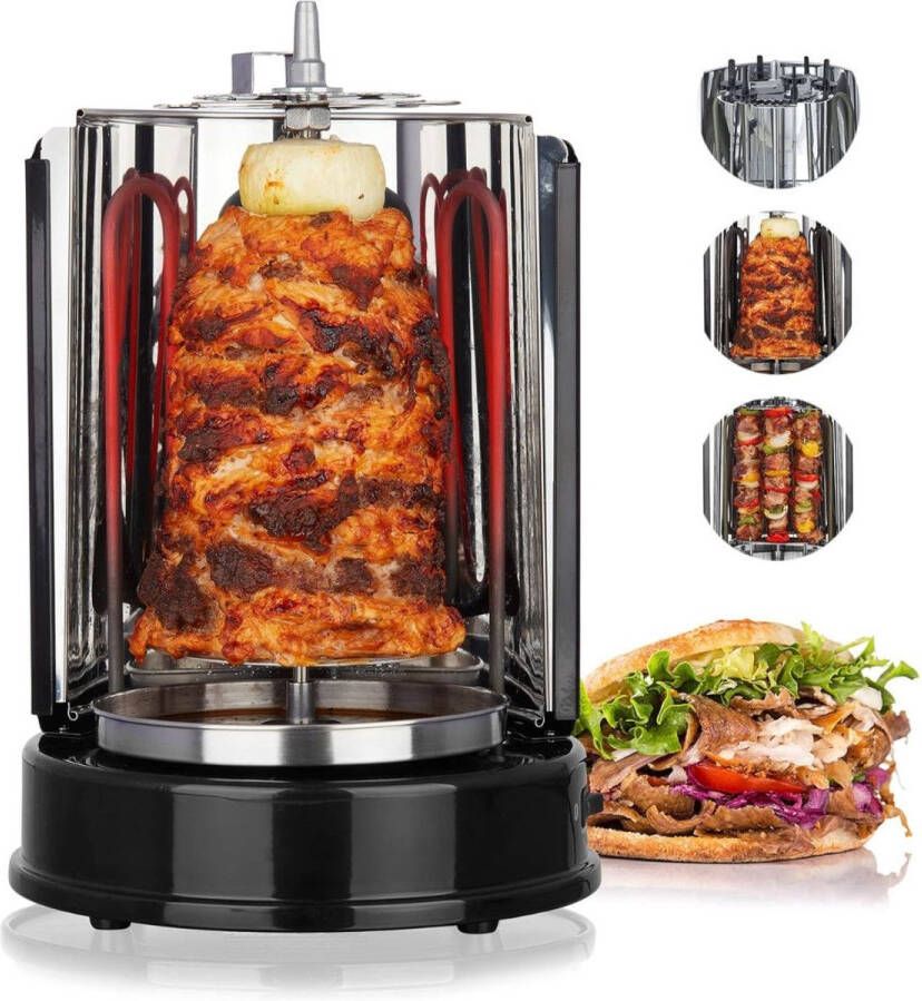 ApexArte Kebab Grill Multigrill Shoarmagrill Verticale Multi Grill Gyrosgrill