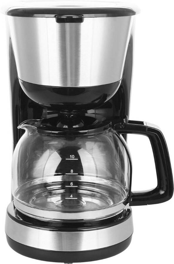 ApexArte Koffiezetapparaat met Thermoskan Koffiemachines Zwart en Zilver