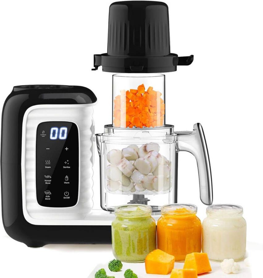 ApexArte Stoomkoker Baby Stomer en Blender 4-in-1 Multifunctionele Baby Cooker