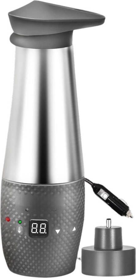 ApexArte Waterkoker 12v voor Auto Heetwaterdispenser Klein Grijs
