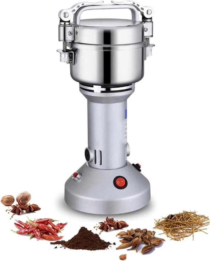 Archi Elektrische Graanmolen Koffiemolen -150G – 550W – 27.000 RPM – RVS – Voor Koffiebonen Granen Kruiden & Specerijen – 220V