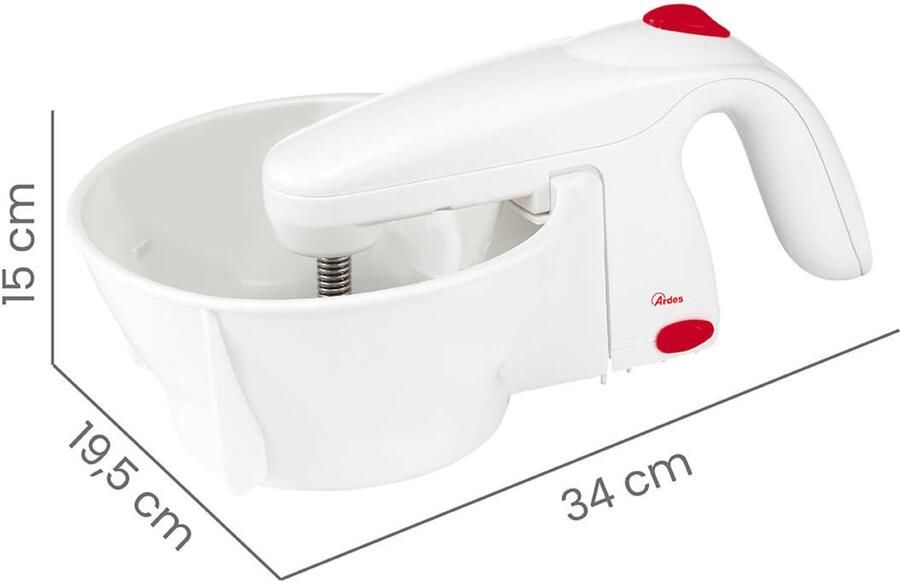 Ardes ARPASS01 – VEGGY – ELEKTRISCHE GROENTEMOLEN Wit - Foto 2