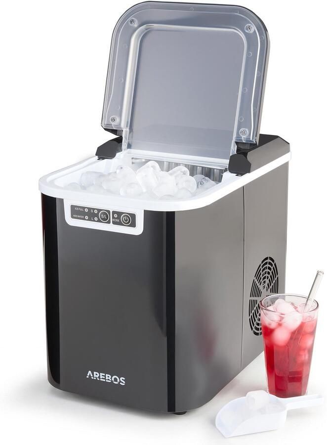 Arebos Ijsblokjesmachine 2 2L Ijsblokjesmachine 12kg in 24h - Foto 2