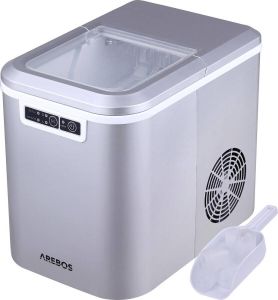 Arebos Ijsblokjesmachine 2 2L Icemaker Ijsmachine 12KG in 24 uur
