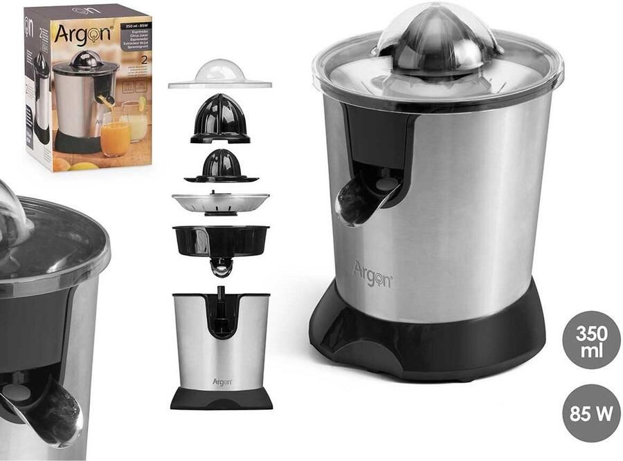 Argon Elektrische juicer JE-638B Zwart Zilverkleurig 85 W 350 ml