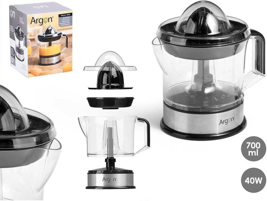 Argon Elektrische juicer Zwart 40 W 700 ml