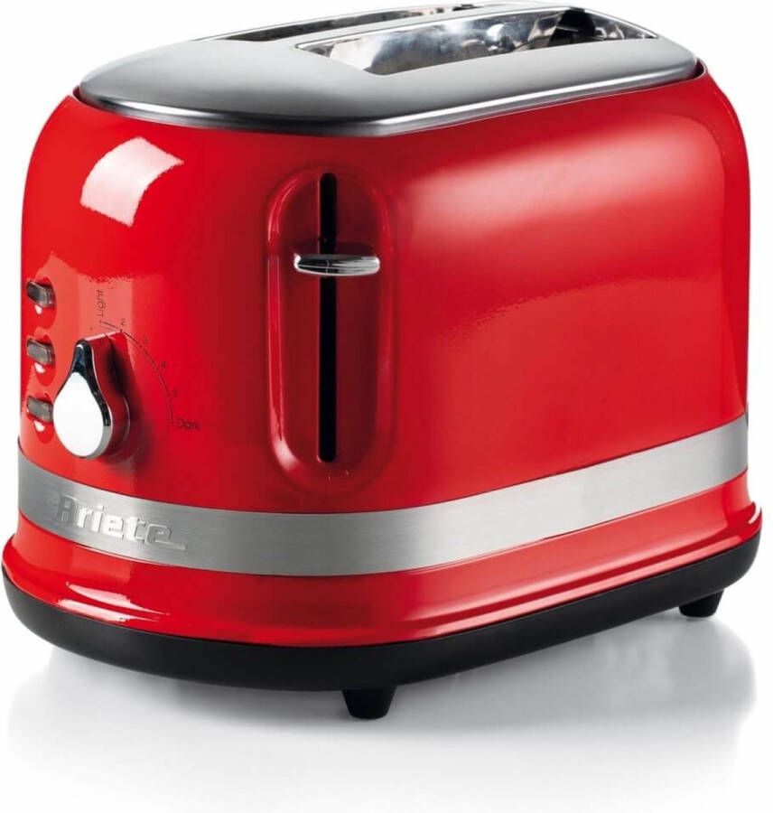 Ariete 0149 00 Moderna broodrooster 2 sneden 6 standen incl tostiklemmen 815 Watt rood