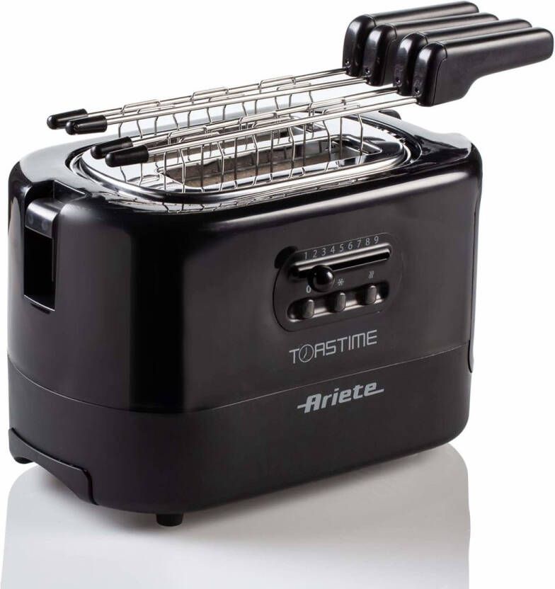 Ariete 0159 Broodrooster 2 Sneden met Clips Zwart Vermogen 700 W