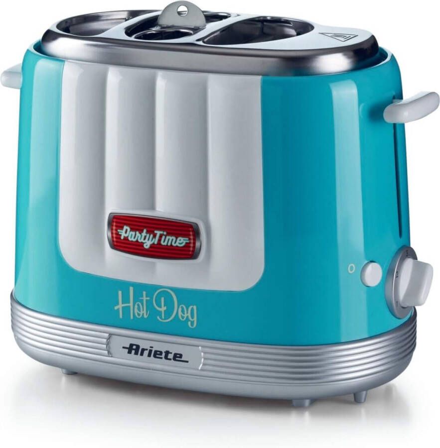 Ariete 0206 01 50's Style Hotdog maker 650W 2 Sleuven Party Time Blauw