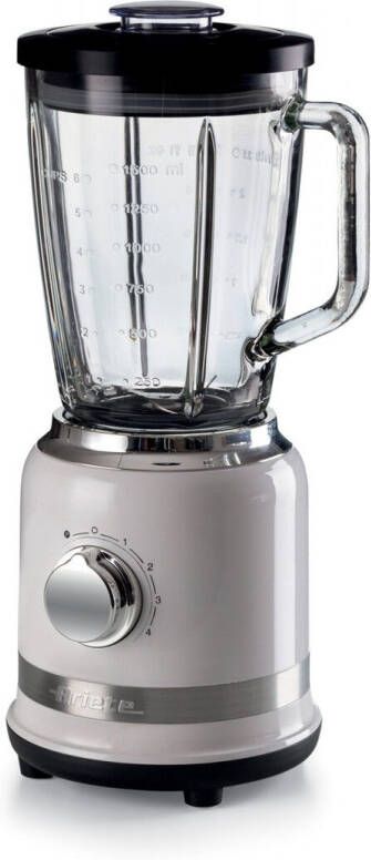Ariete 0585 01 Blender 1.5 liter 1000 W glazen kan RVS pulse functie ice crusher wit