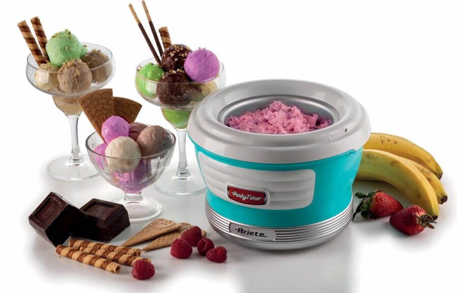 Ariete 0643 00 Party Time IJsmachine 1.5 liter inhoud blauw - Foto 2