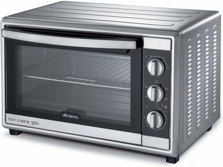 Ariete 0945 00 Bon Cuisine 560 vrijstaande Heteluchtoven 56 liter inhoud instelbaar tot 230°C 60 min timer