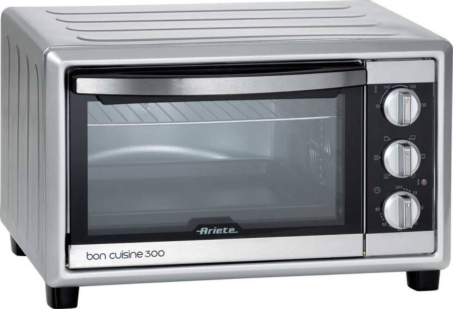 Ariete 0985 00 Bon Cuisine 300 Vrijstaande Heteluchtoven 30 liter inhoud instelbaar tot 230°C 60 min timer
