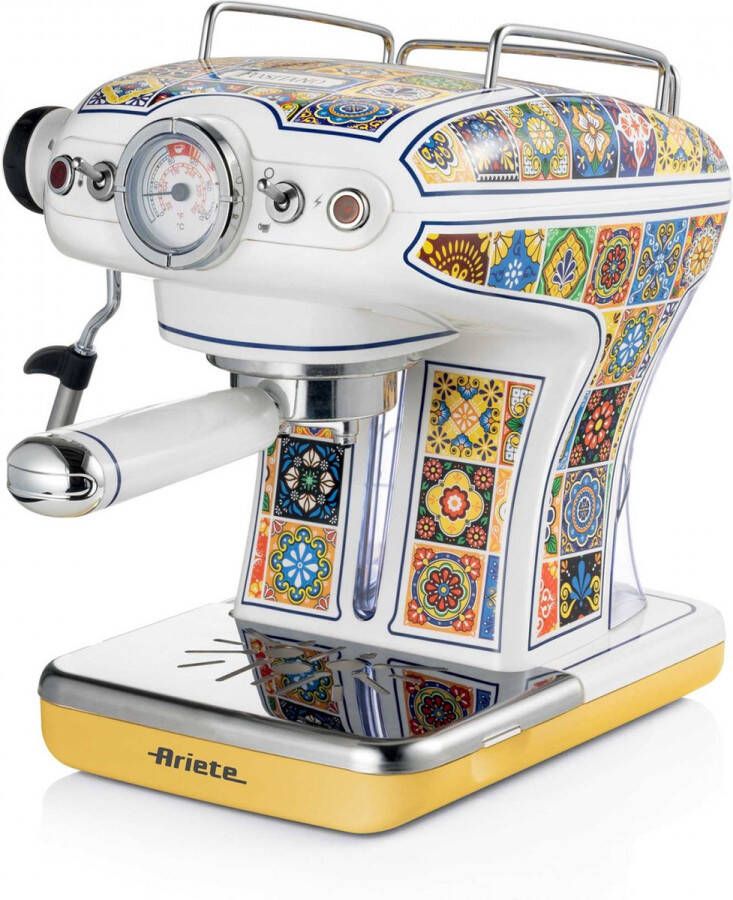 Ariete 1389 Positano Italiaans design Espressomachine 900W 0 9L tank inhoud ook geschikt voor pads