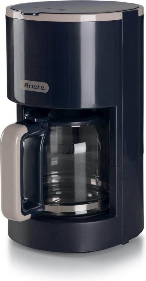 Ariete 1394 00 Filterkoffiezetapparaat voor 12 kopjes 900 Watt warmhoudfunctie automatische uitschakeling donker grijs