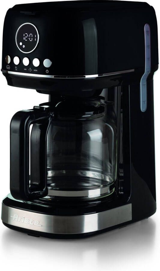 Ariete 1396 Modern Filter Koffiezetapparaat Amerikaanse Koffie Verwarmingsbasis LCD Display Zwart